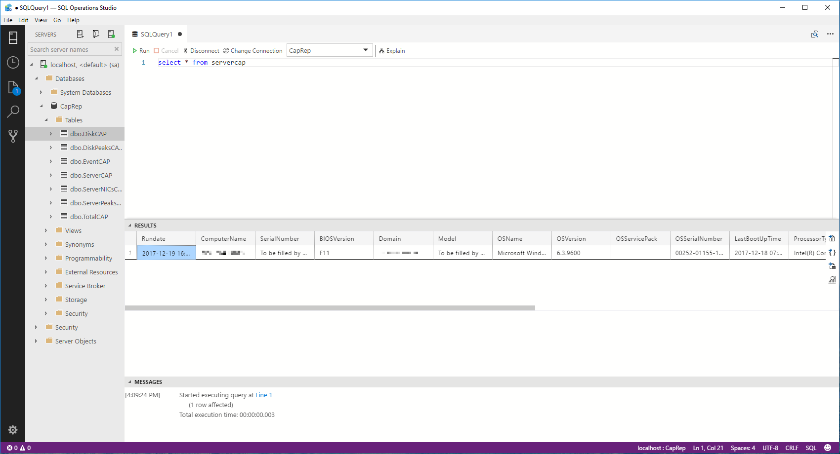 SQL Operations Studio